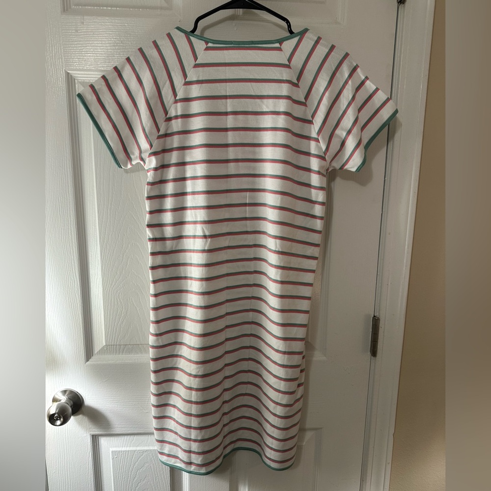 LAKE Pajama *Pink & Green* Striped Night Dress - Picture 5 of 5